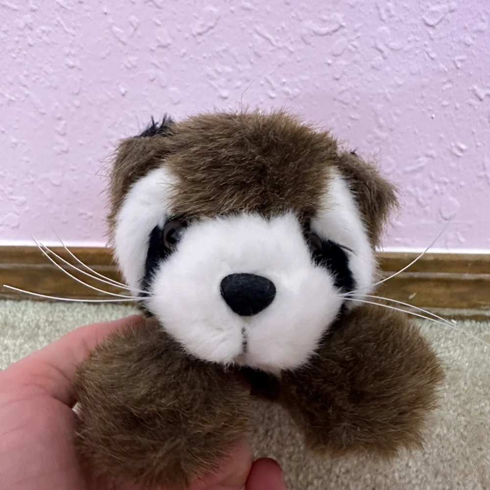 Bearington Collection 8” Reilly Raccoon Plush Soft Animal Bushy Tail